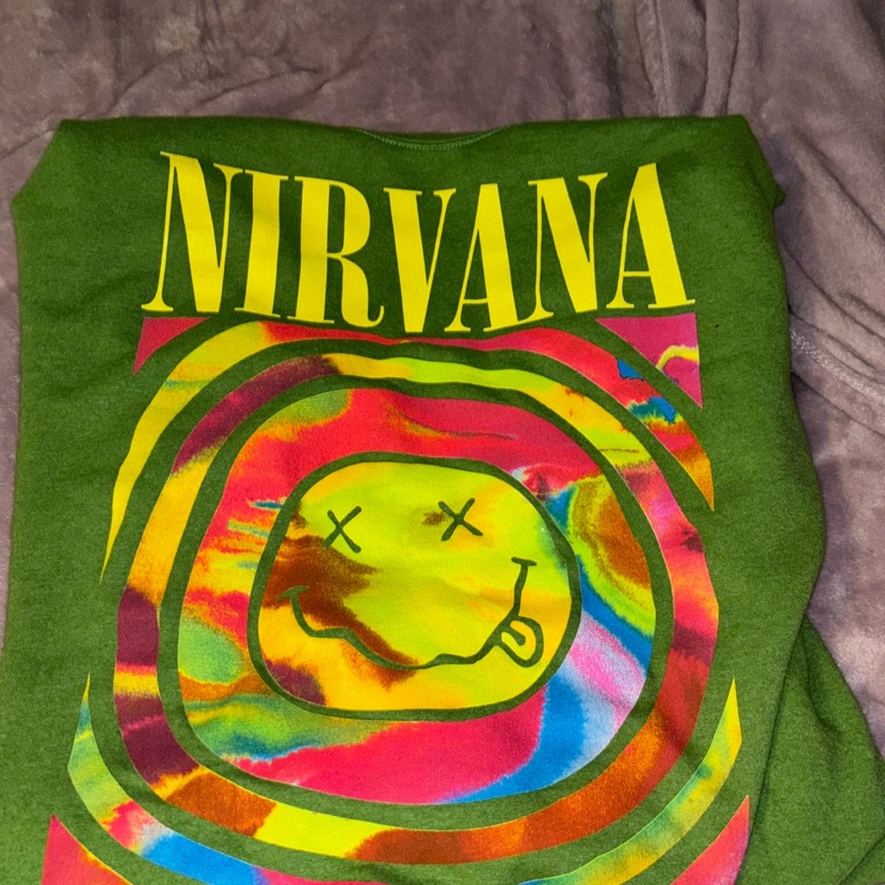 Green Nirvana UO crewneck